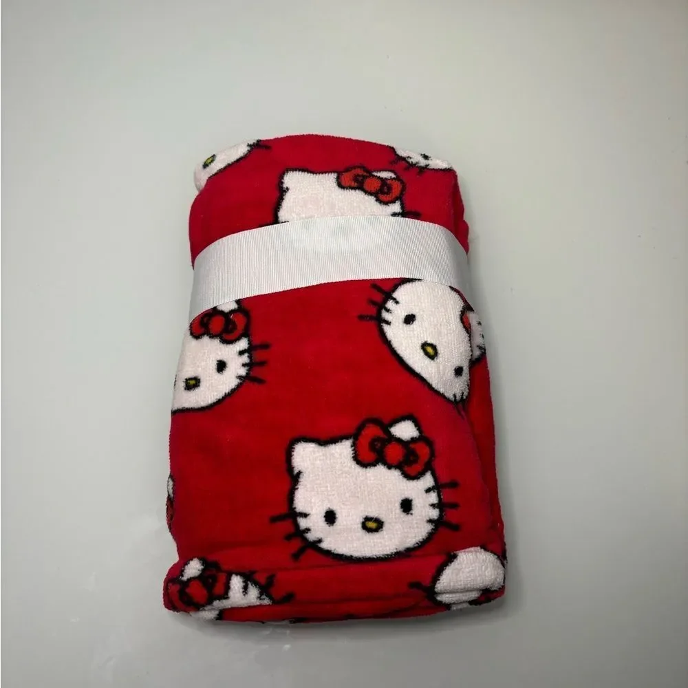 Hello Kitty Red Hand Towel